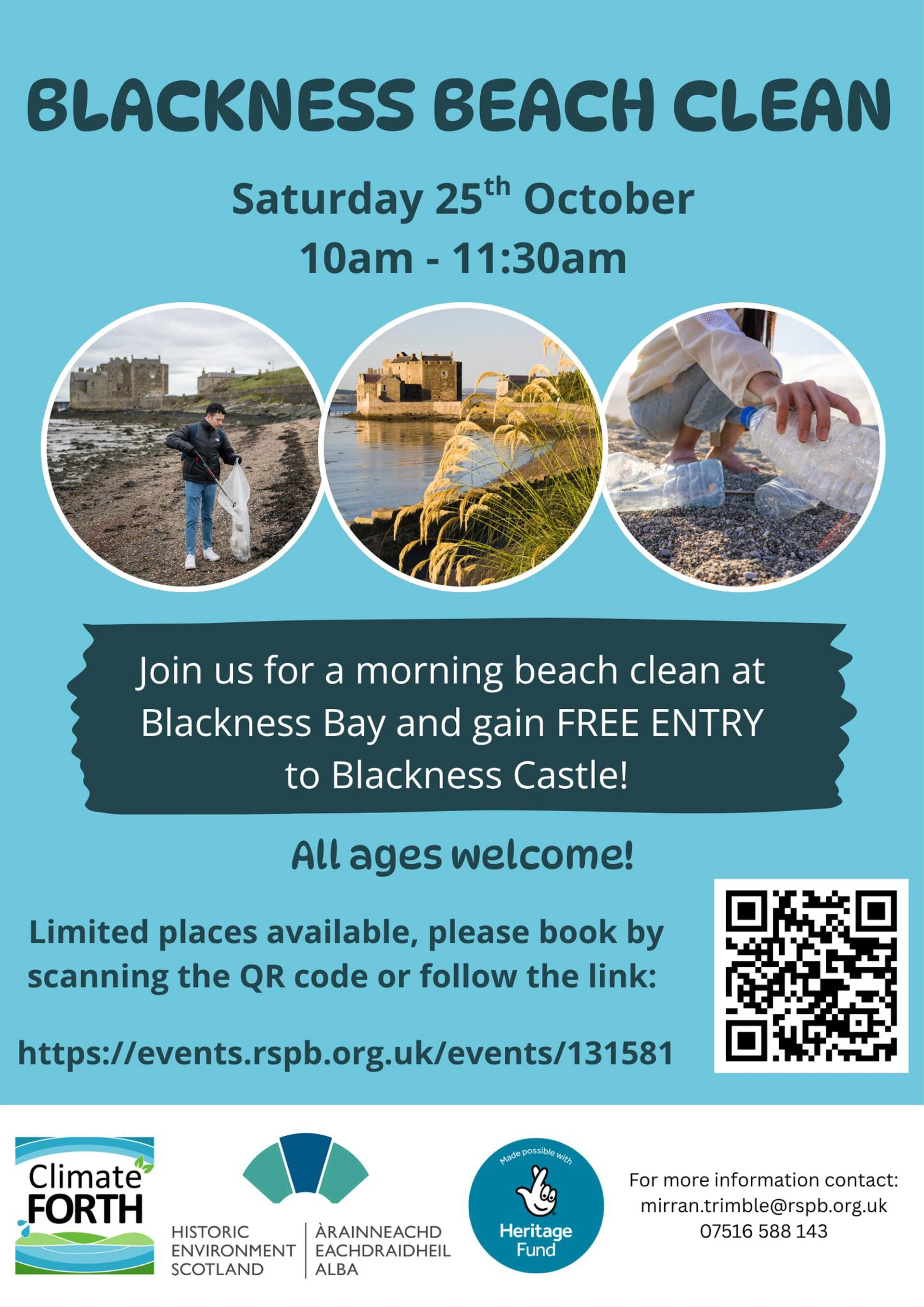 Background image - Blackness Beach Clean