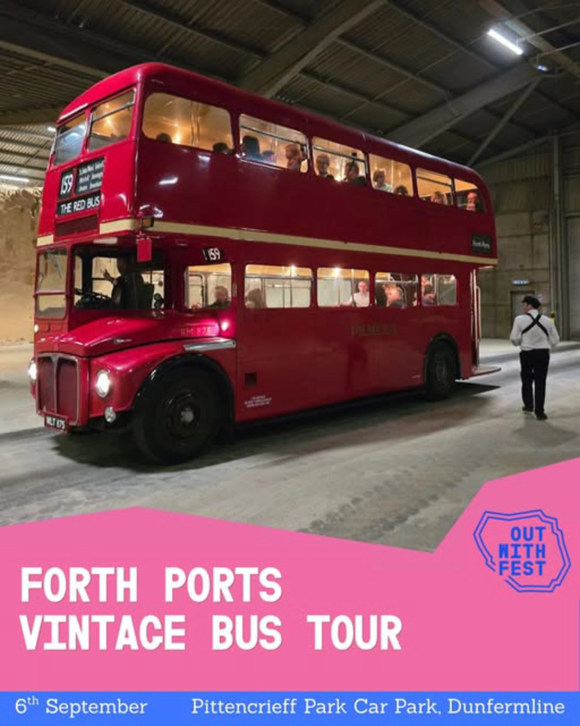 Background image - Forth Ports Vintage Bus Tour 6 Sep