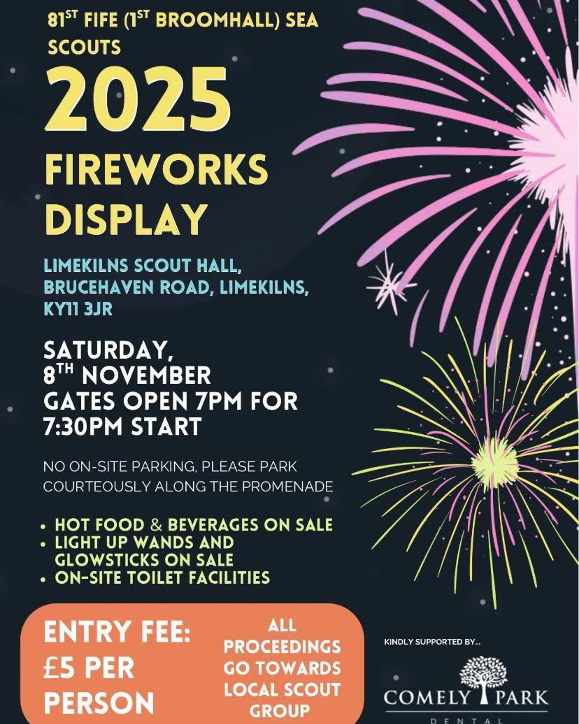 Background image - Scouts Fireworks Limekilns