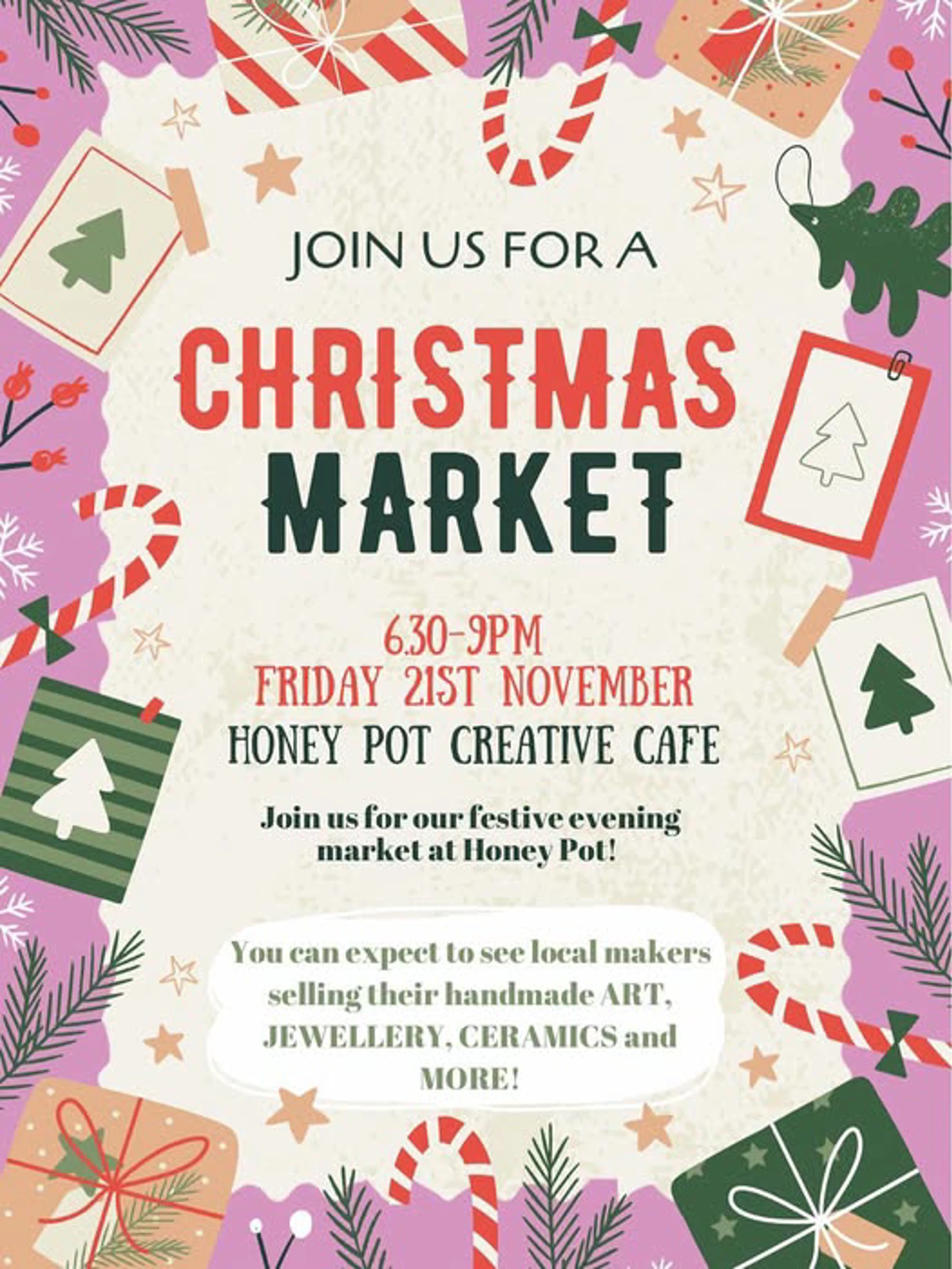 Background image - Honeypot Creative Xmas Market